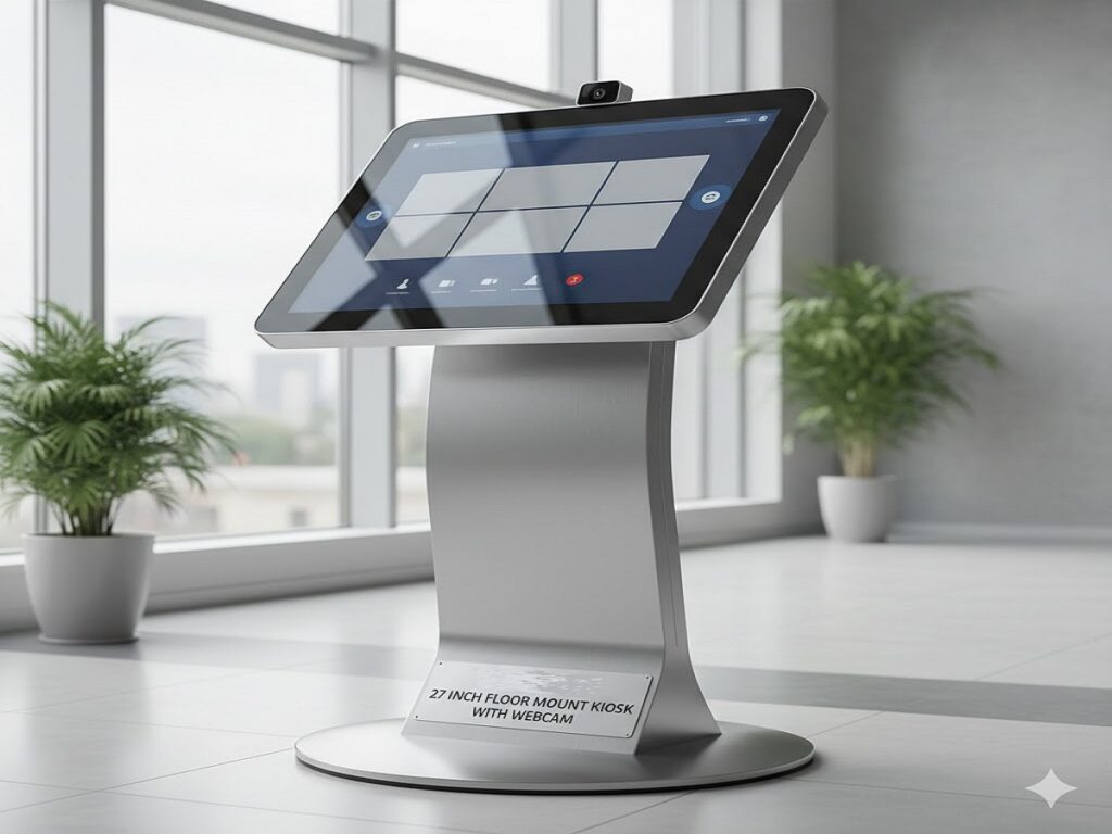 ELCOR 27 inch Floor Mount Kiosk with Webcam