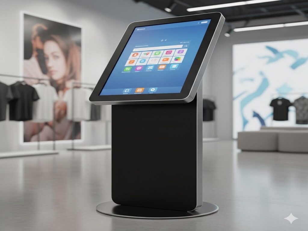 ELCOR 32 inch Floor Mount Touch Screen Kiosk