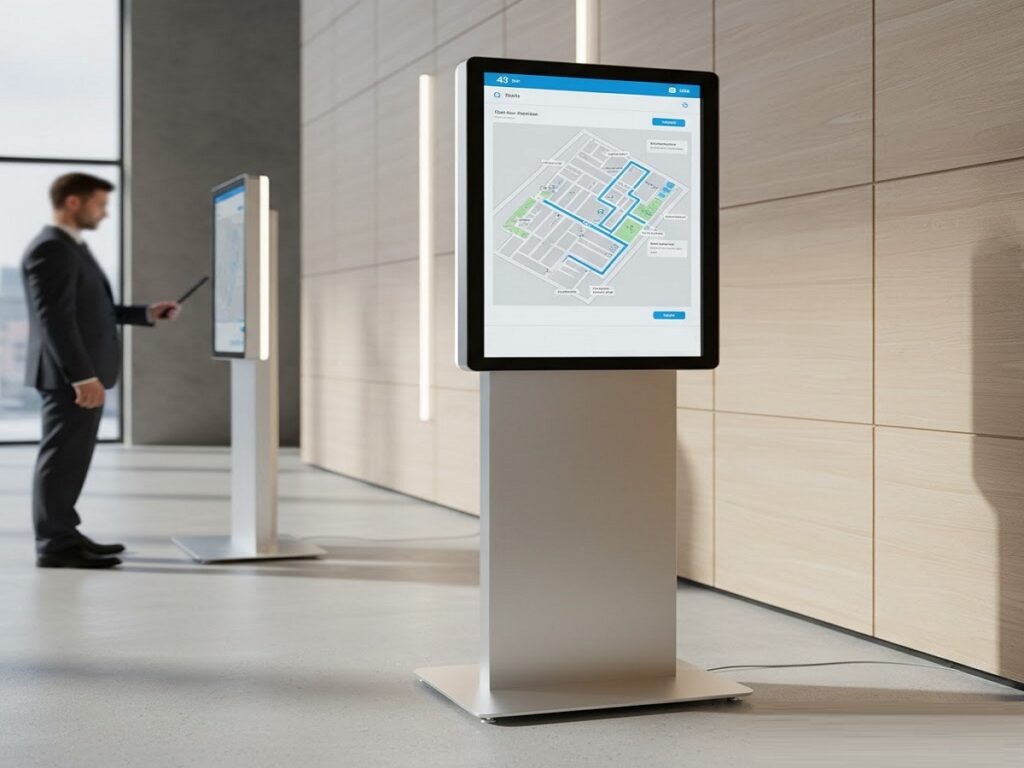 ELCOR 43 inch Floor Mount Touch Screen Kiosk