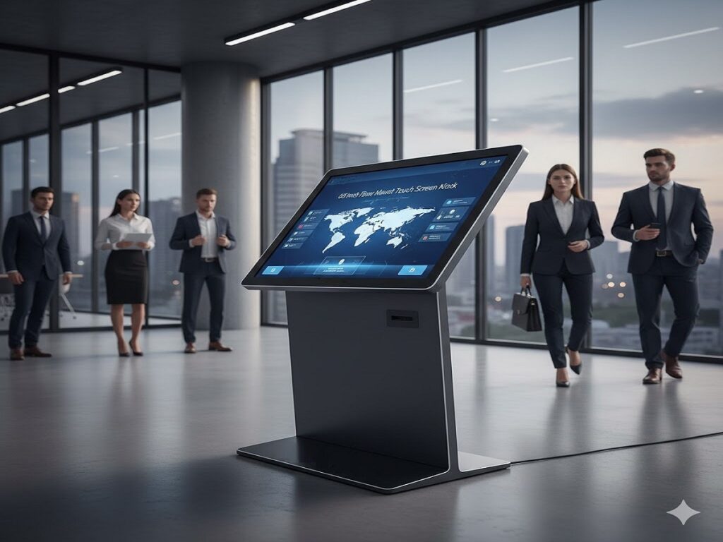 ELCOR 65 inch Floor Mount Touch Screen Kiosk