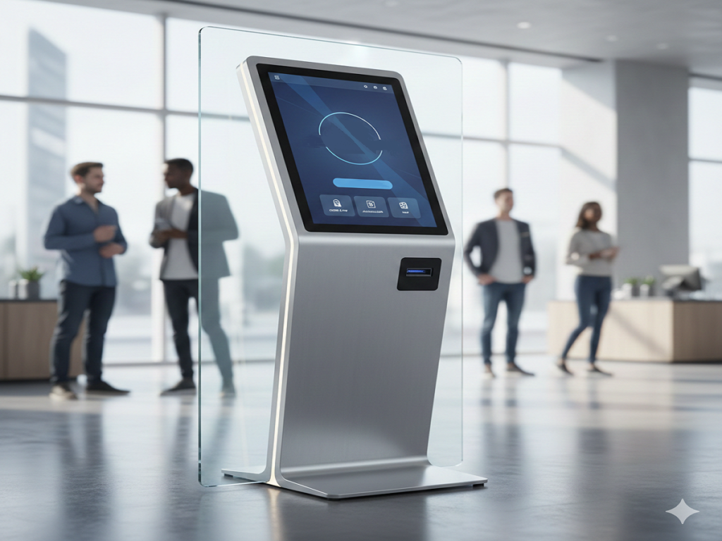 ELCOR 21.5 inch Floor Mount Touch Screen Kiosk