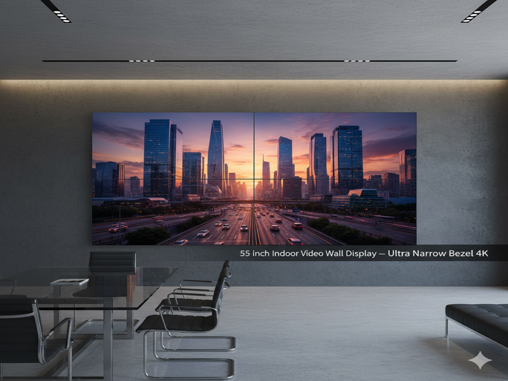 ELCOR 55 inch Indoor Video Wall Display — Ultra Narrow Bezel 4K