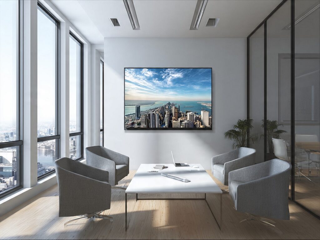 ELCOR 86-Inch 4K UHD Commercial Display — 500 Nits Industrial Grade Android Wall Mount