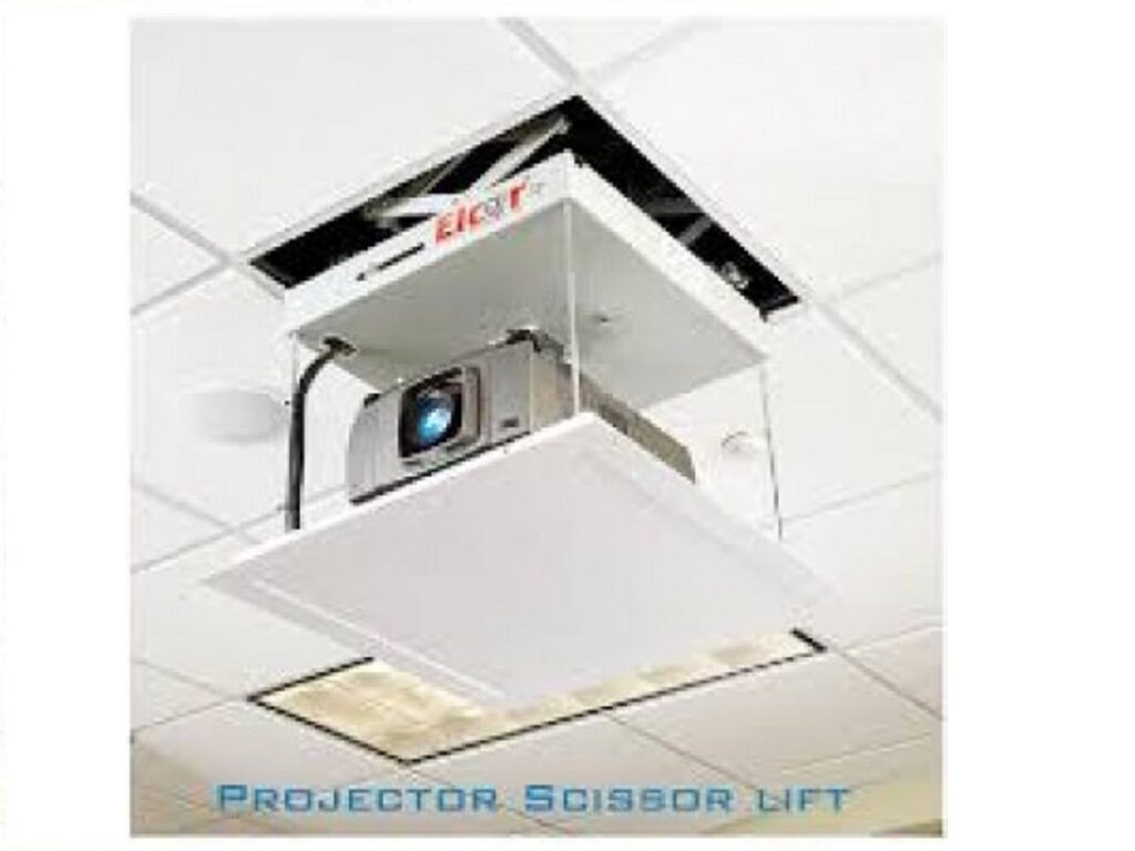 ELCOR Motorized Projector Scissor Lift 1 Mtr Travel Distance RF Remote 10 kg