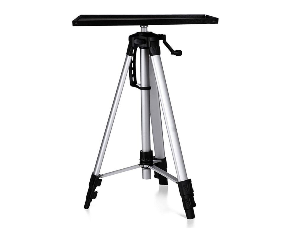 ELCOR PRO Series Compact Adjustable Projector Floor Stand 53 cm–136 cm with Carry Bag