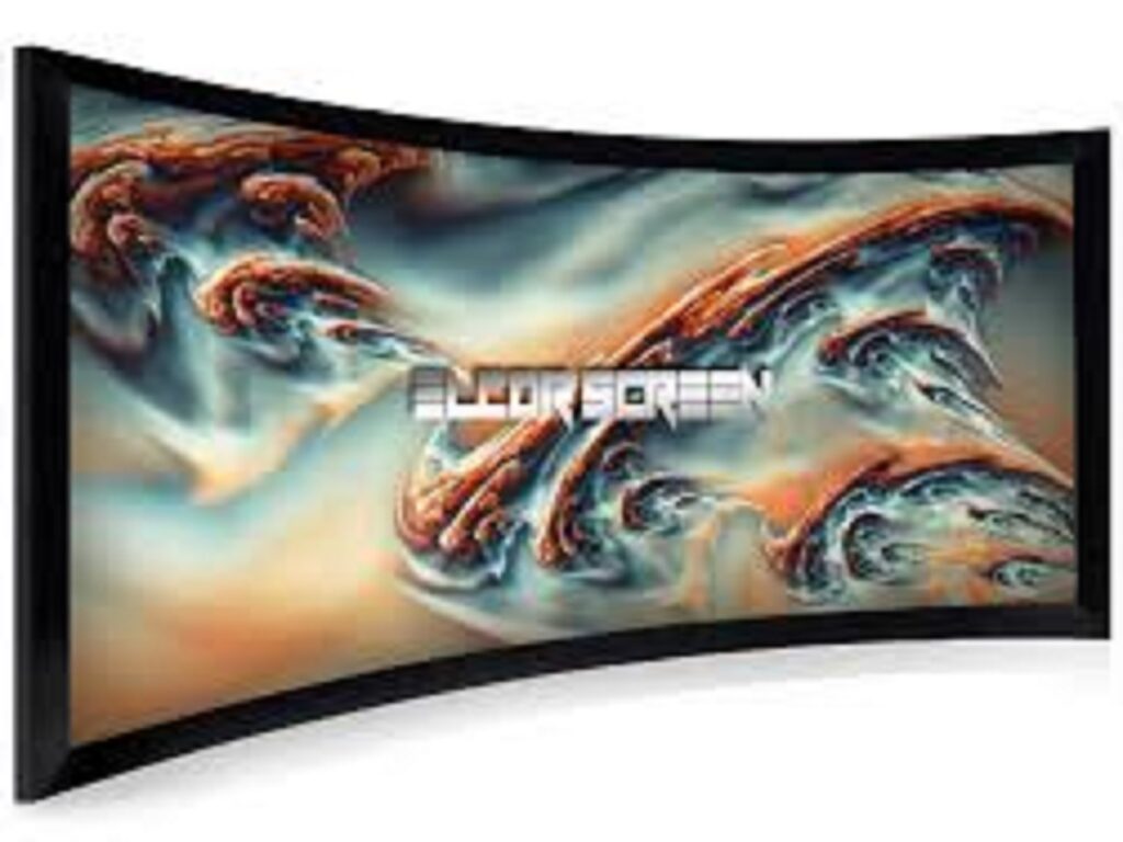 ELCOR Curved Fixed Frame Projection Screen 180-Inch 16:9 4K Ultra HD