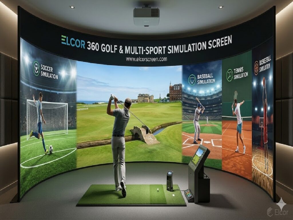 Elcor 360 Golf & Multi-Sport Simulation Screen Material
