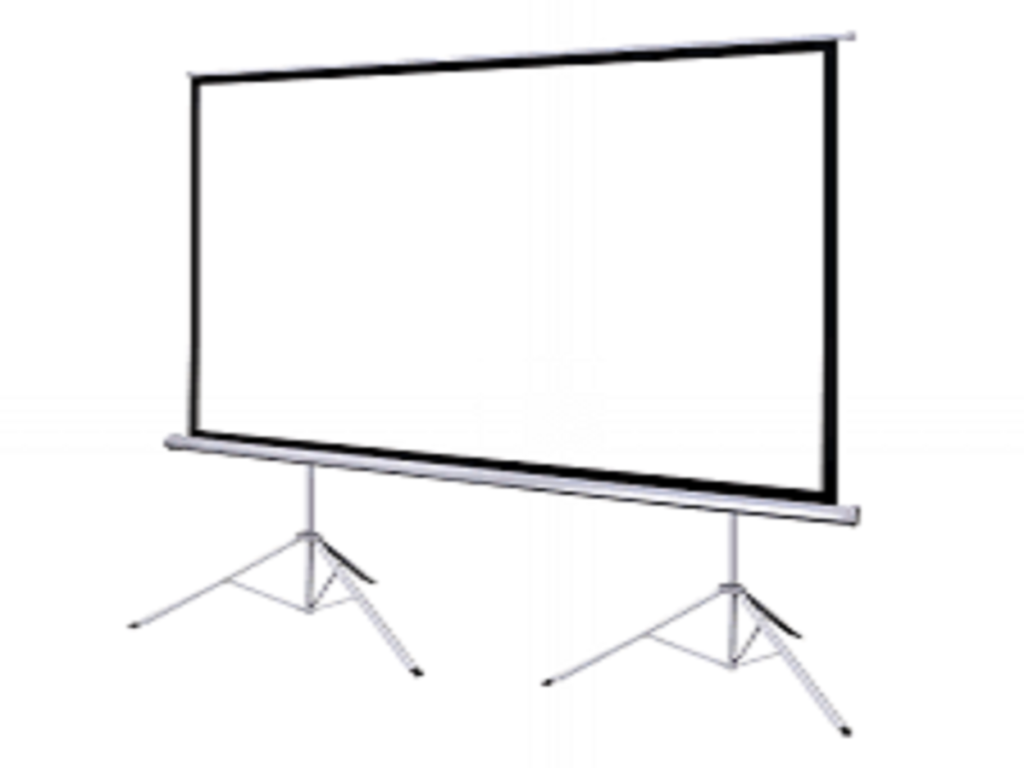 ELCOR Dual Tripod Portable Projector Screen 180-Inch 4:3 UltraHD/4K