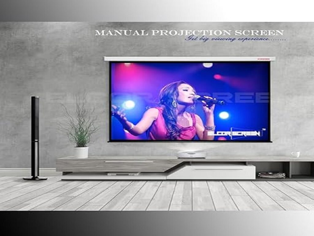 ELCOR Non Auto-Lock Projection Screen 133-Inch 16:9 UltraHD/4K