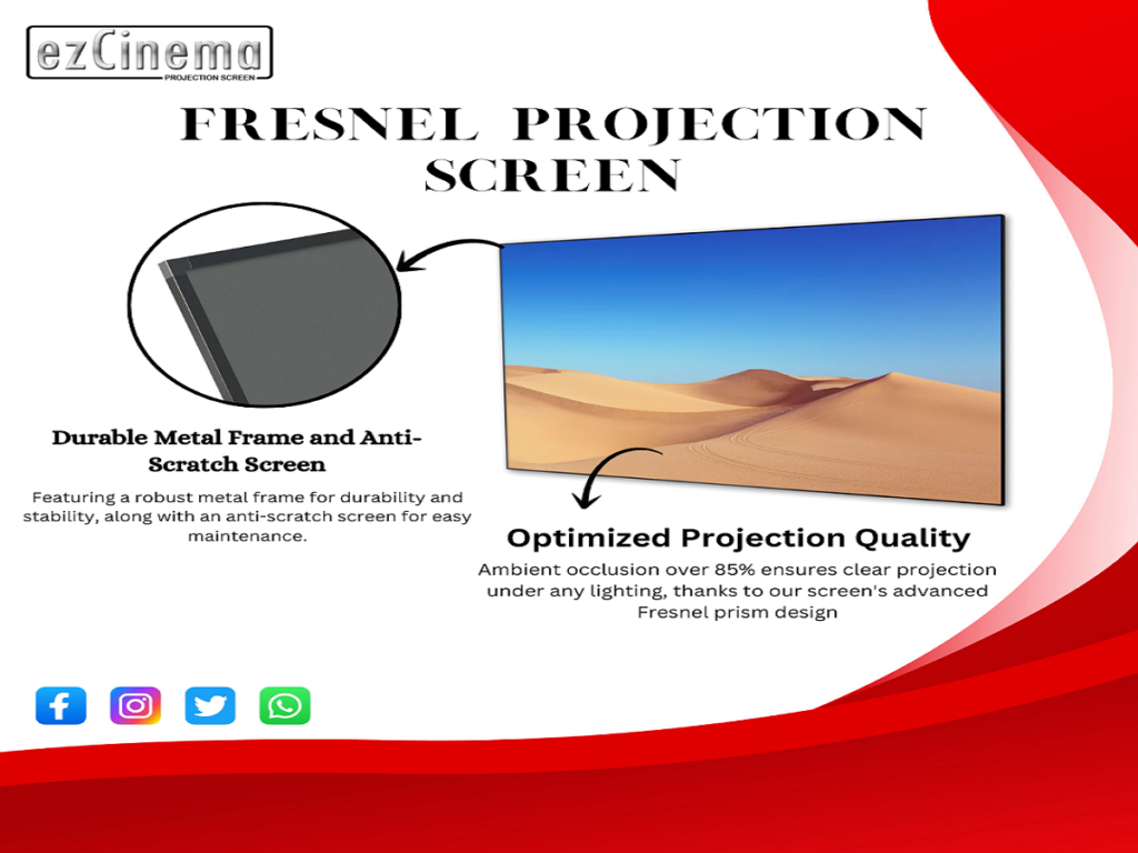 Elcor Hard Fresnel Projector Screen is a Game-Changer