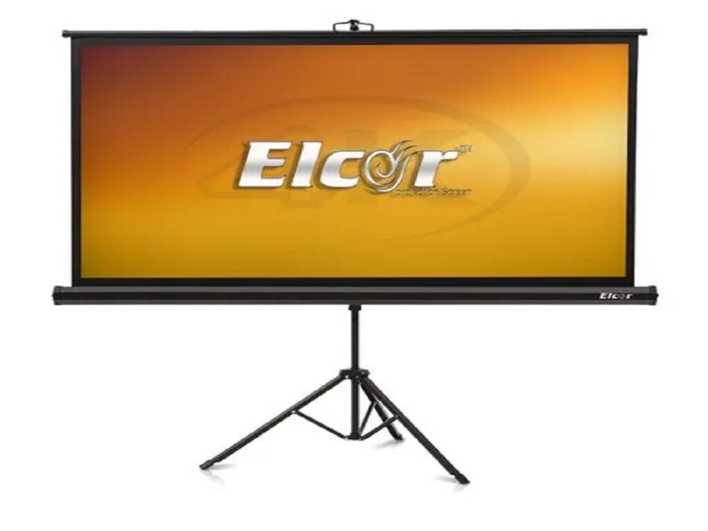 ELCOR PRO Series X-Type Outdoor Portable Projector Screen 80-Inch 16:9 HD/4K